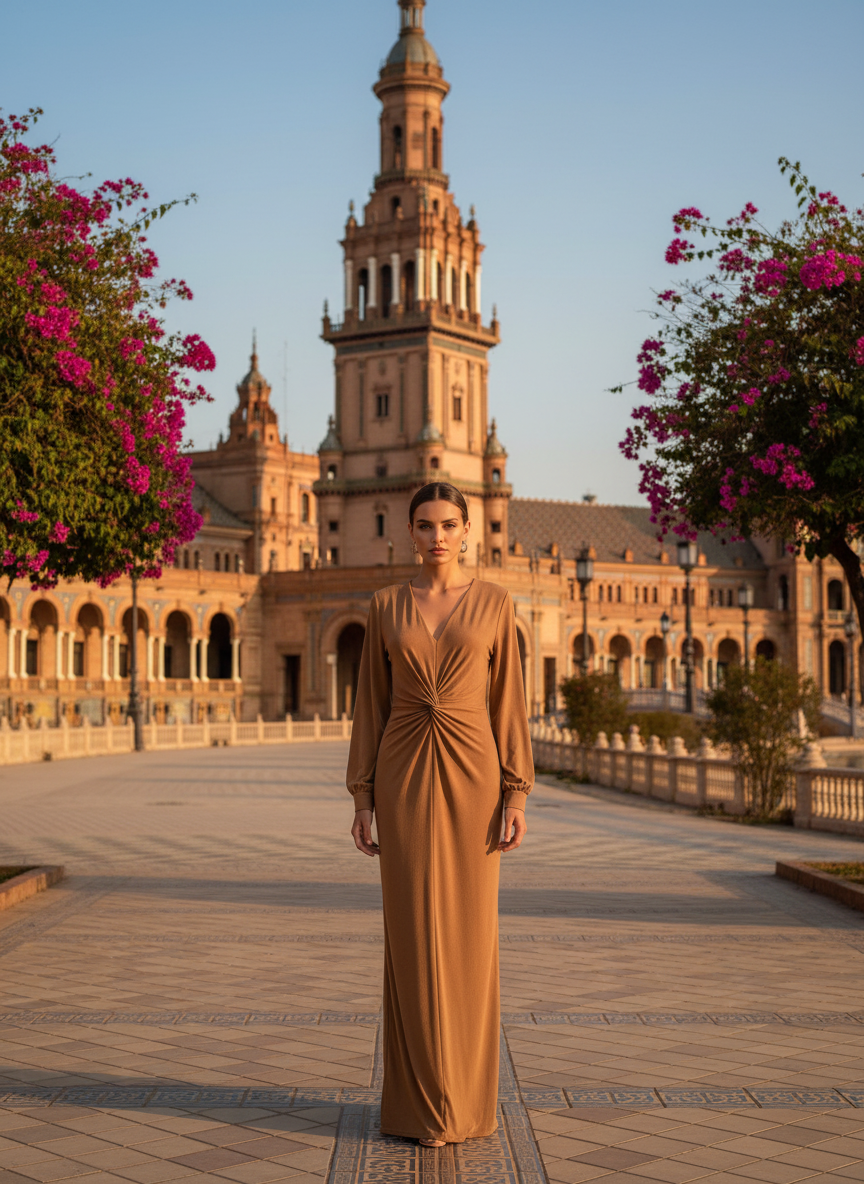 Vestido Largo Maquillaje 5046 | EMMA WU DESIGN
