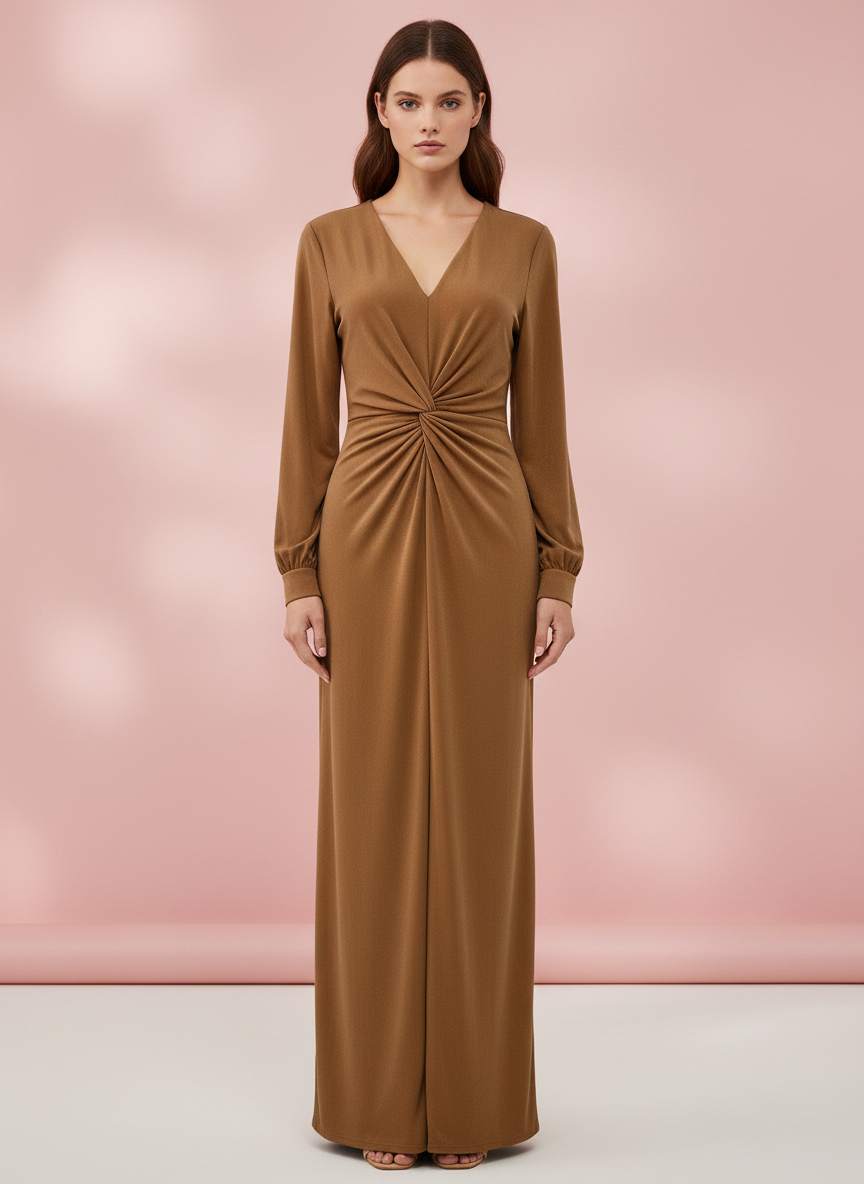 VESTIDO LARGO - MAQUILLAJE - 5046