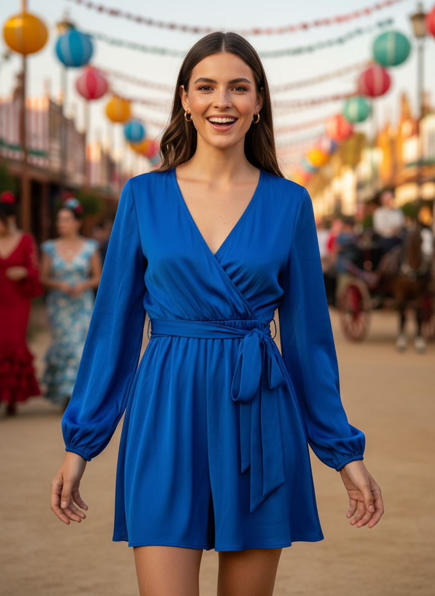 MONO CORTO AZUL ELECTRICO 51028