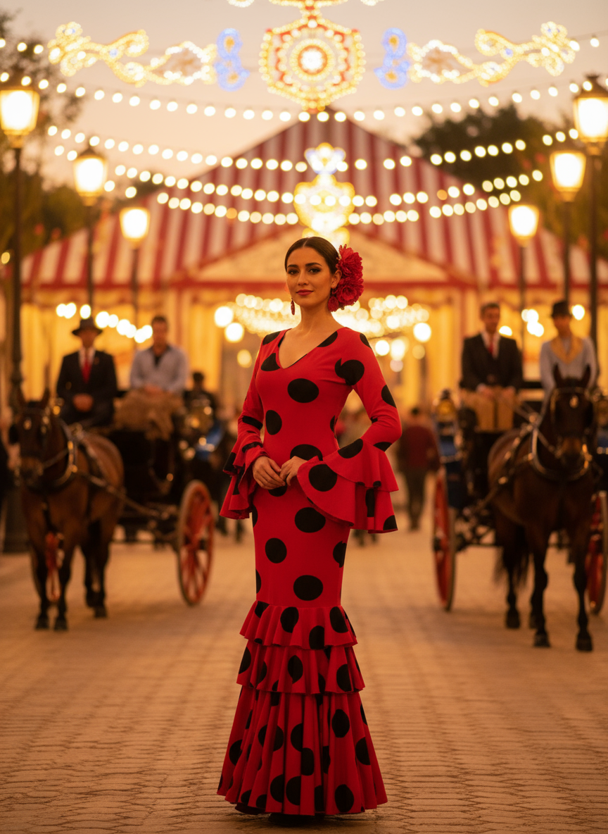 TRAJE FLAMENCA ROJO EMMA WU DESIGN X FLAMENCA 21045