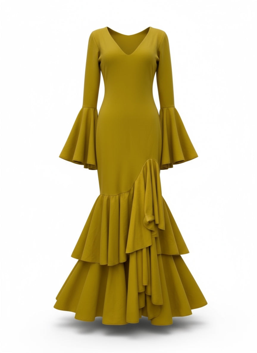 TRAJE FLAMENCA AMARILLO EMMA WU DESIGN X FLAMENCA 0495
