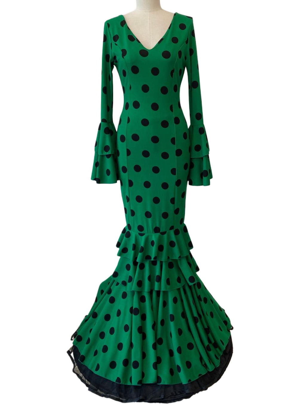 TRAJE FLAMENCA VERDE ANDALUCÍA EMMA WU DESIGN X FLAMENCA M21041
