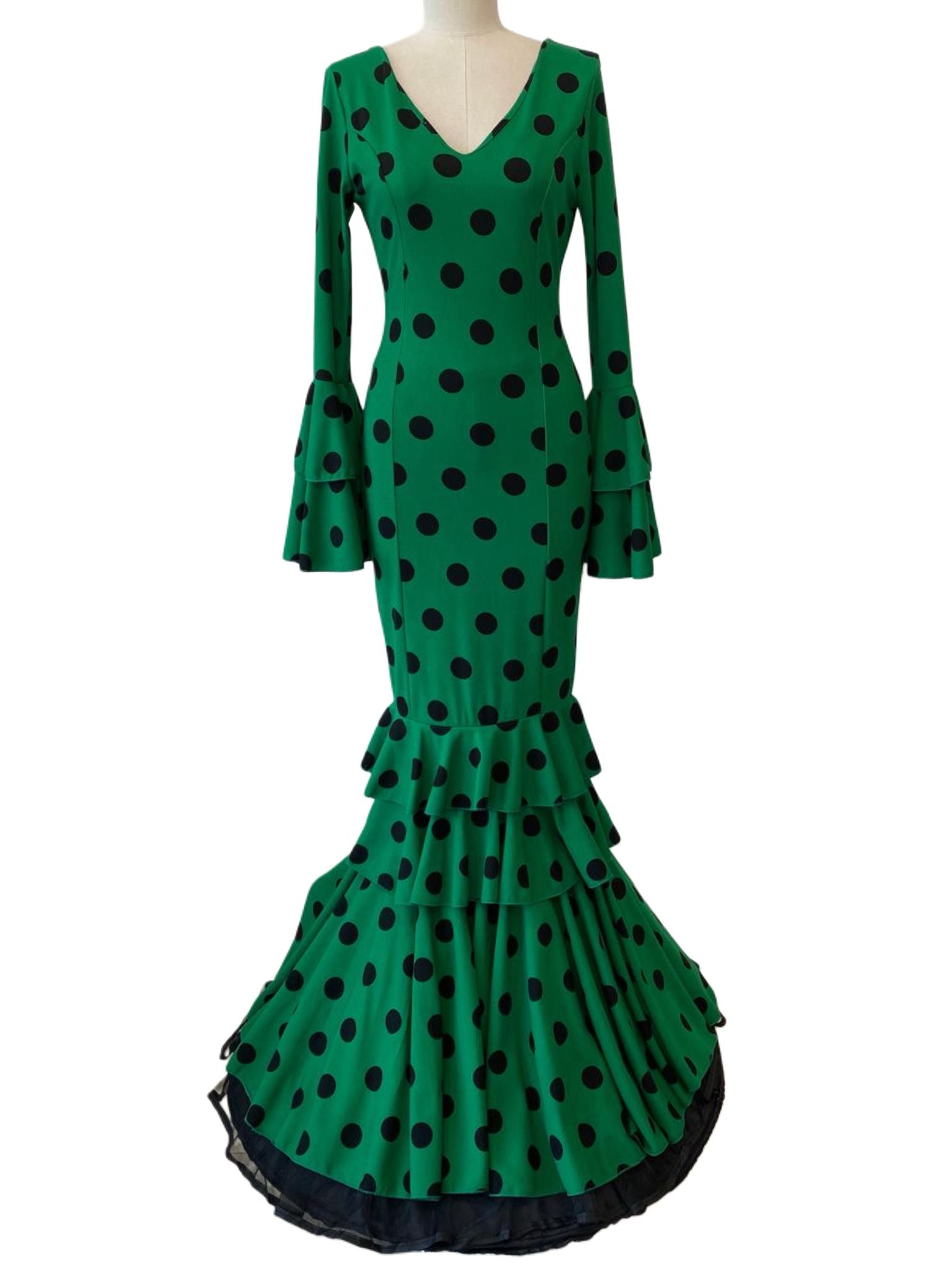 TRAJE FLAMENCA VERDE ANDALUCÍA EMMA WU DESIGN X FLAMENCA M21041