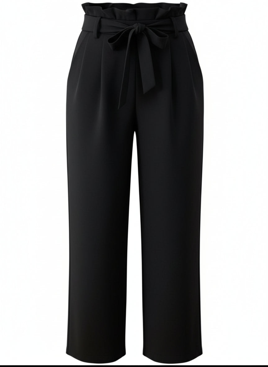 PANTALÓN PATA ELEFANTE NEGRO 2090