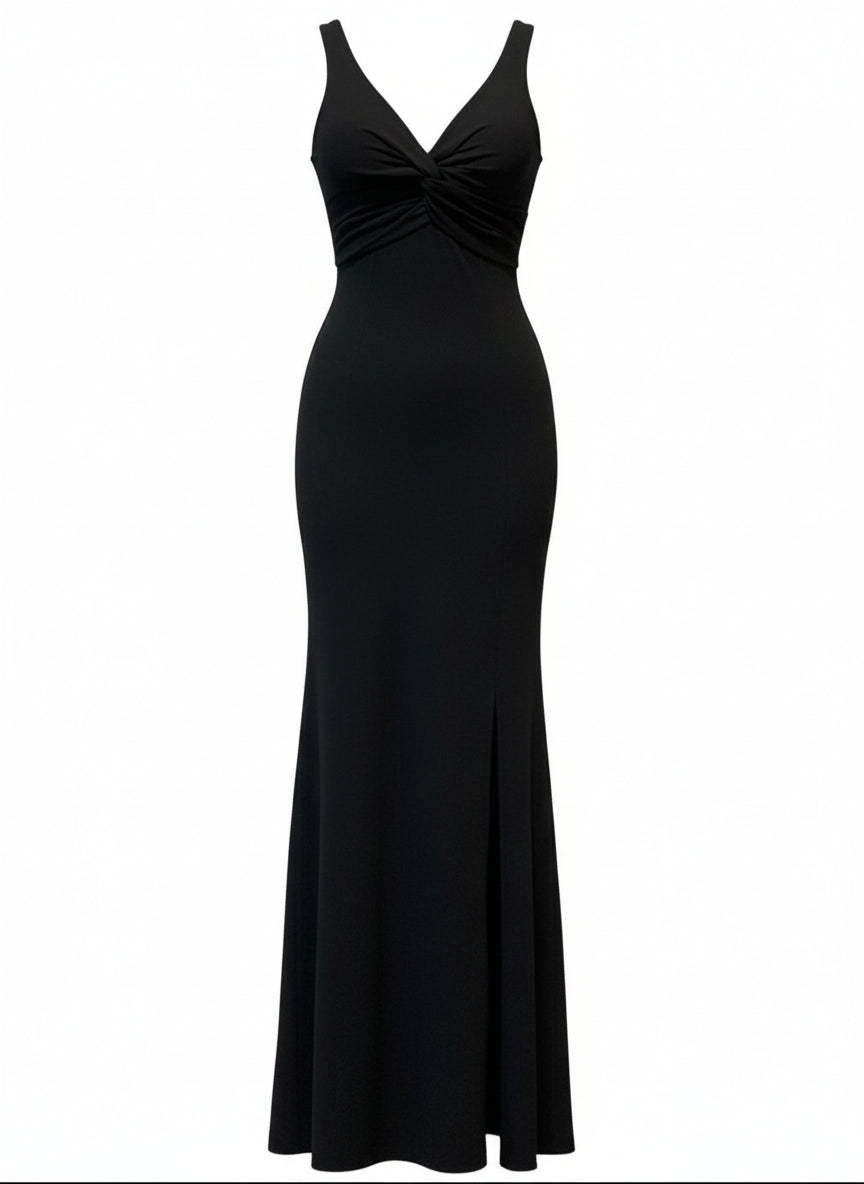 LONG BLACK DRESS 22287