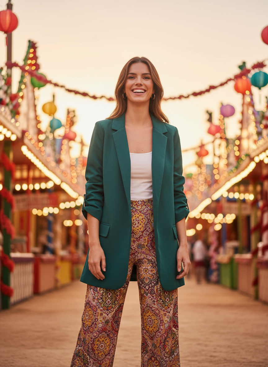 CHAQUETA VERDE BOTELLA 3080