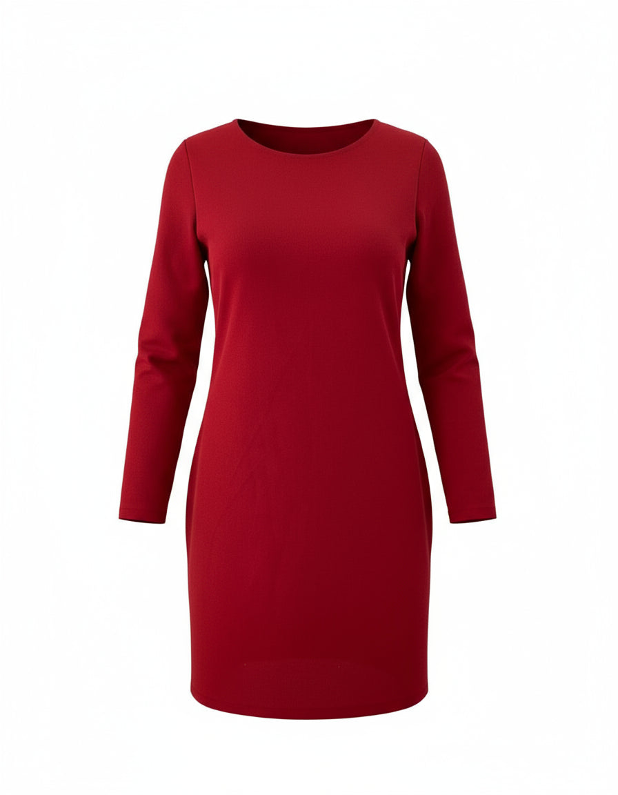 SHORT RED DRESS 3305