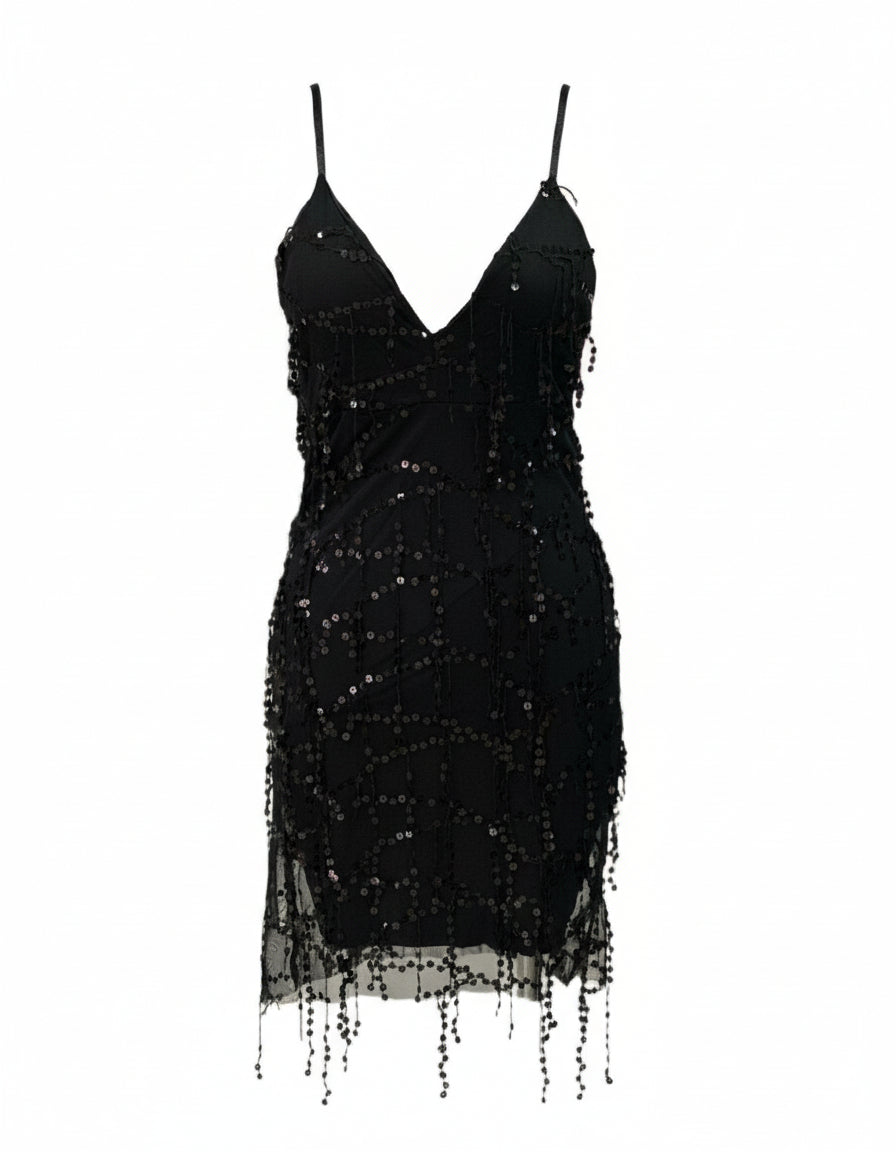 SHORT BLACK DRESS 4452