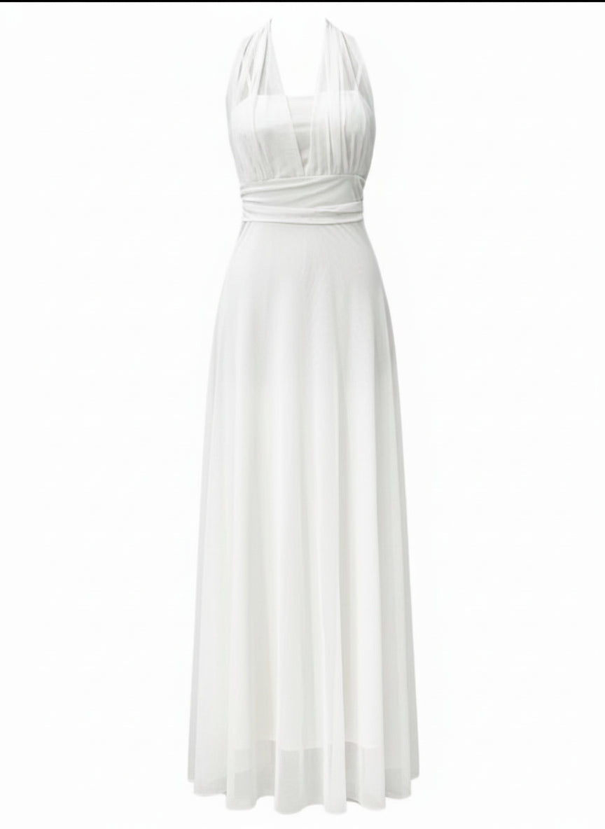 LONG WHITE DRESS 3776