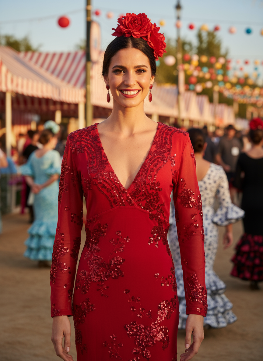 SHORT RED DRESS 1857