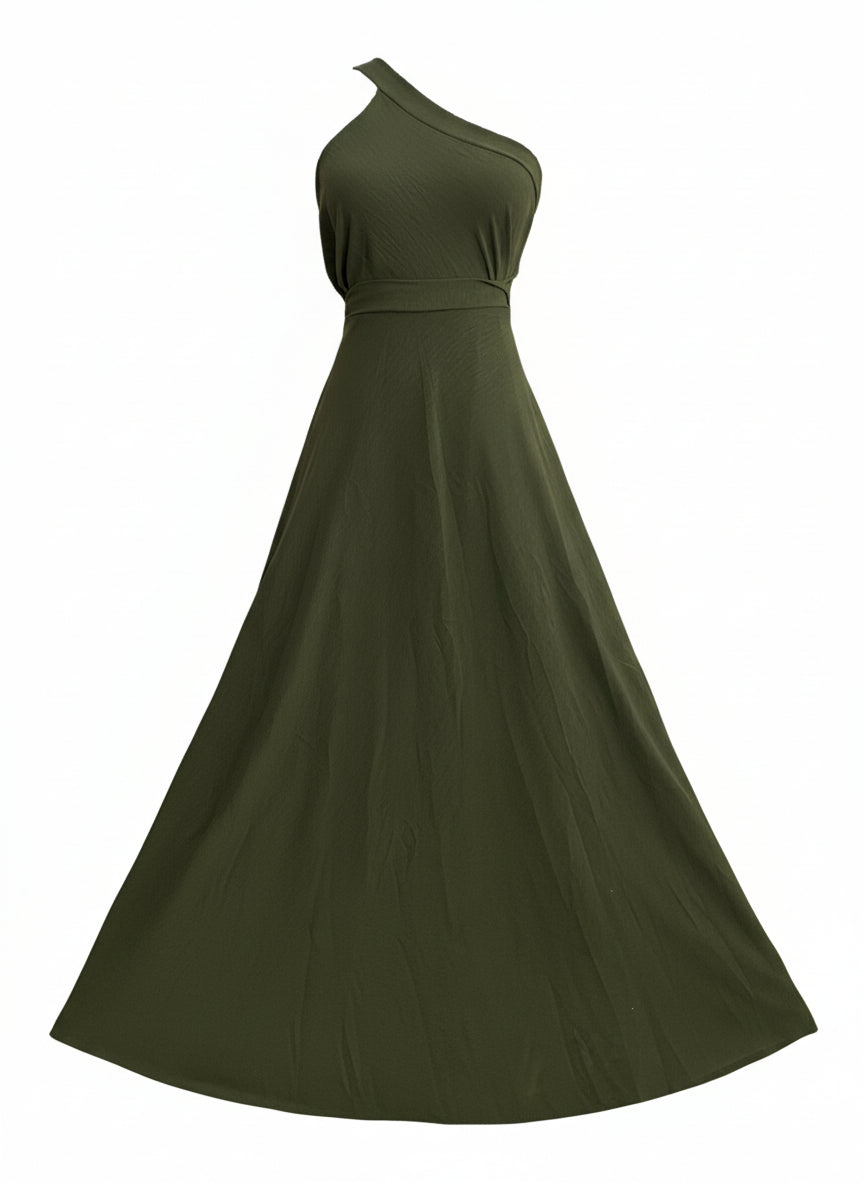 LONG DRESS / MULTI-POSITION SKIRT MILITARY GREEN 6244