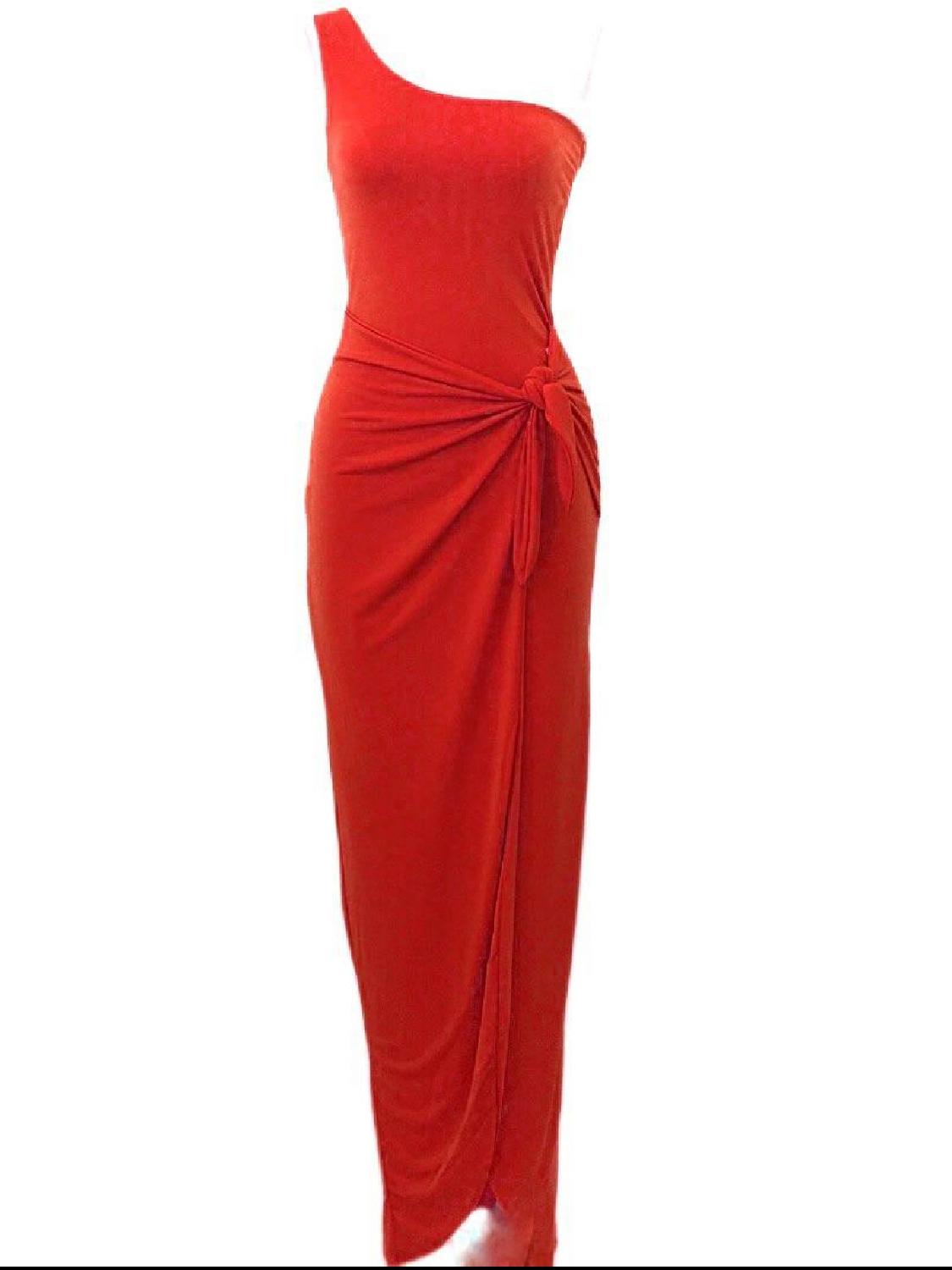 LONG RED DRESS 4701