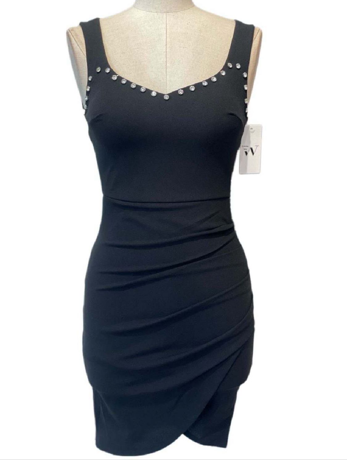 SHORT BLACK DRESS 23642