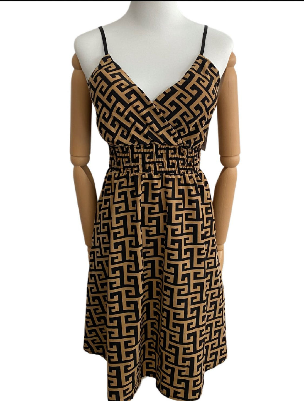 SHORT BROWN DRESS 4621