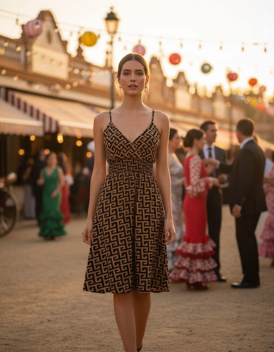 SHORT BROWN DRESS 4621