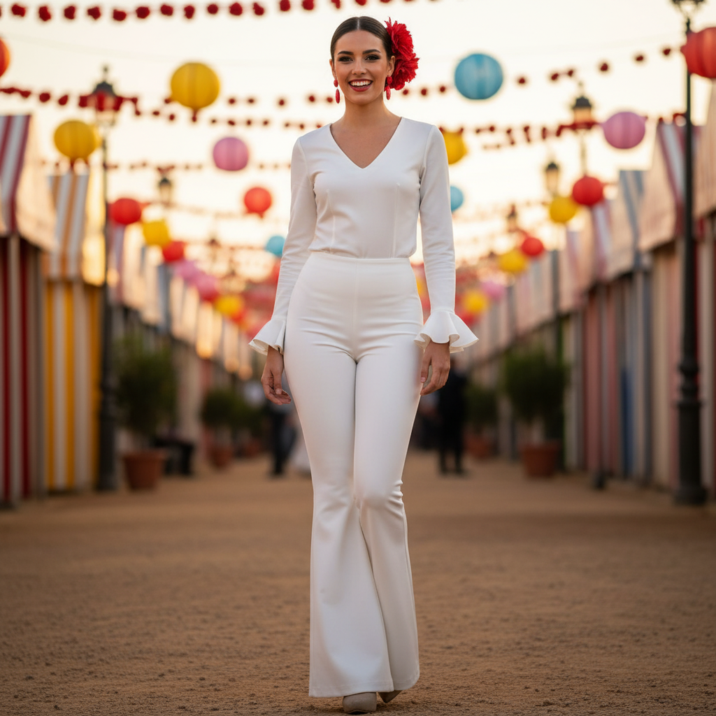 PANTALÓN TIRO ALTO BLANCO 3782