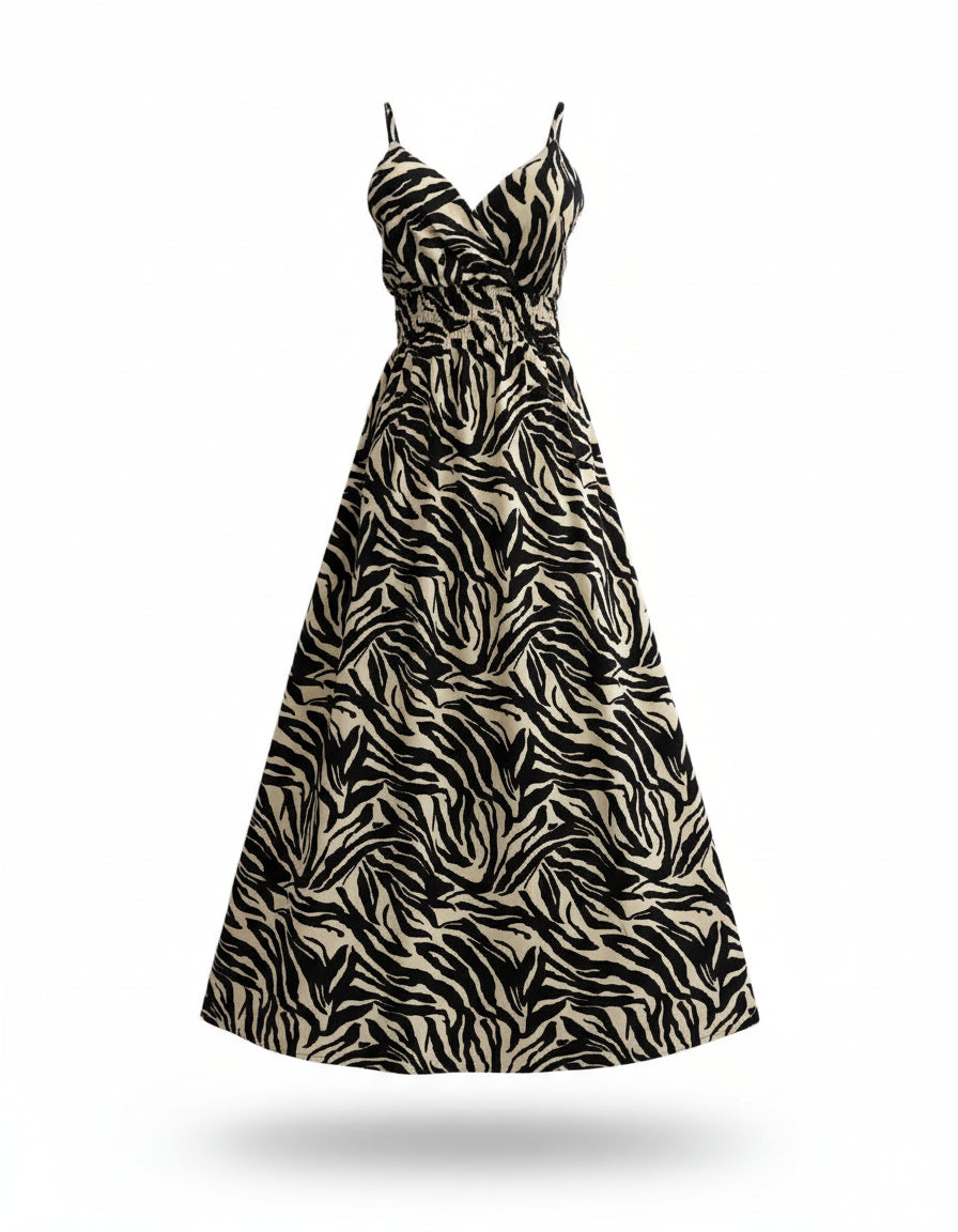 VESTIDO CORTO CEBRA 4618