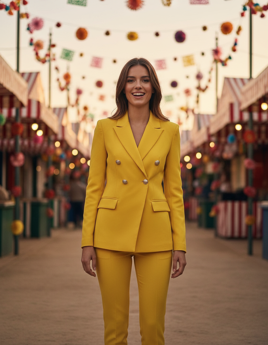 CHAQUETA AMARILLO 9056