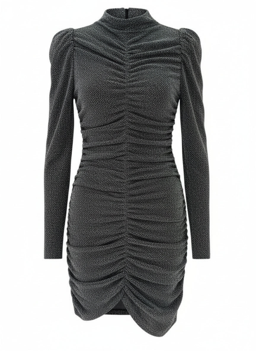 SHORT SILVER DRESS 26111