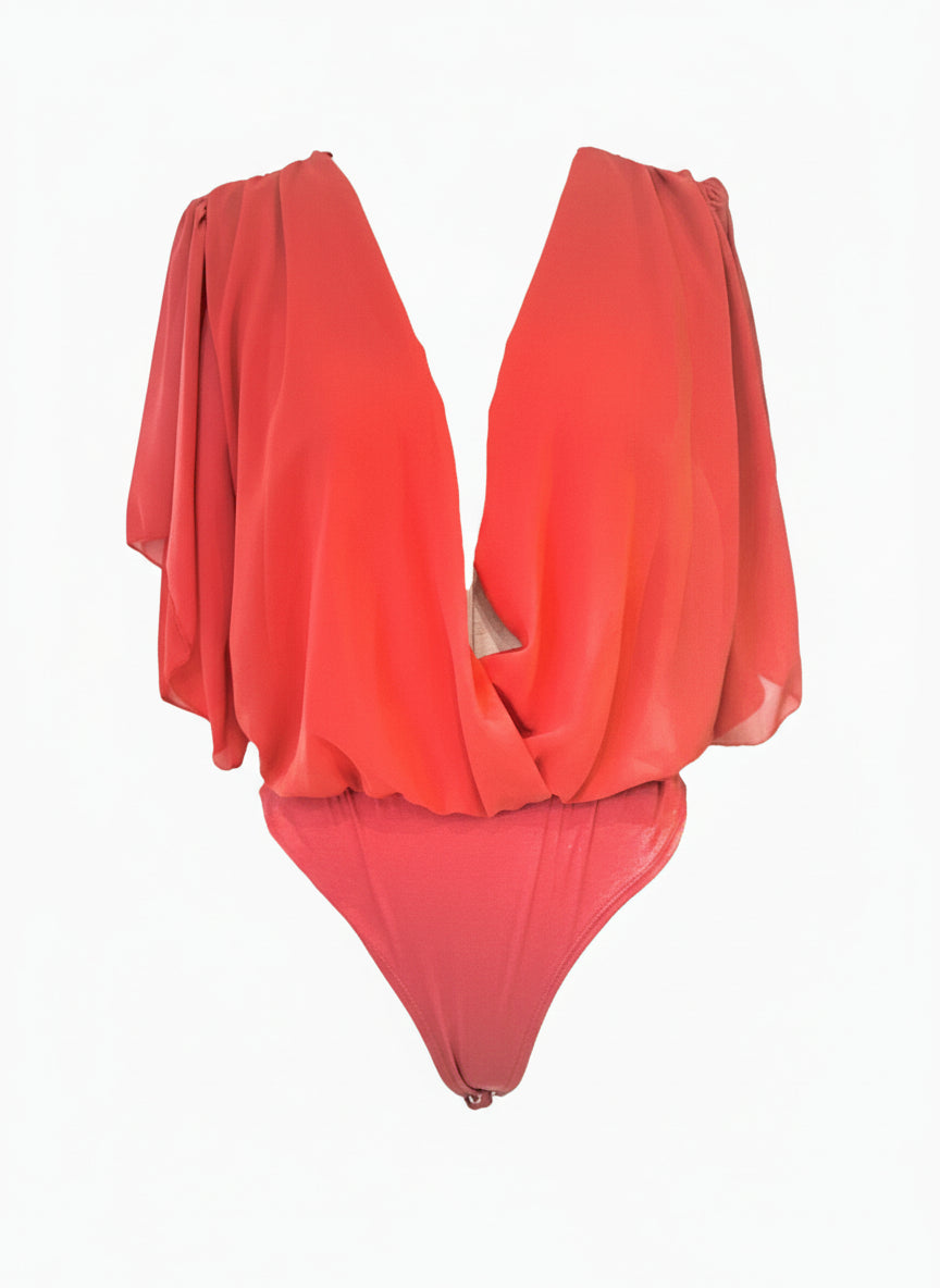 BODY MANGA CORTA - ROJO - 3686