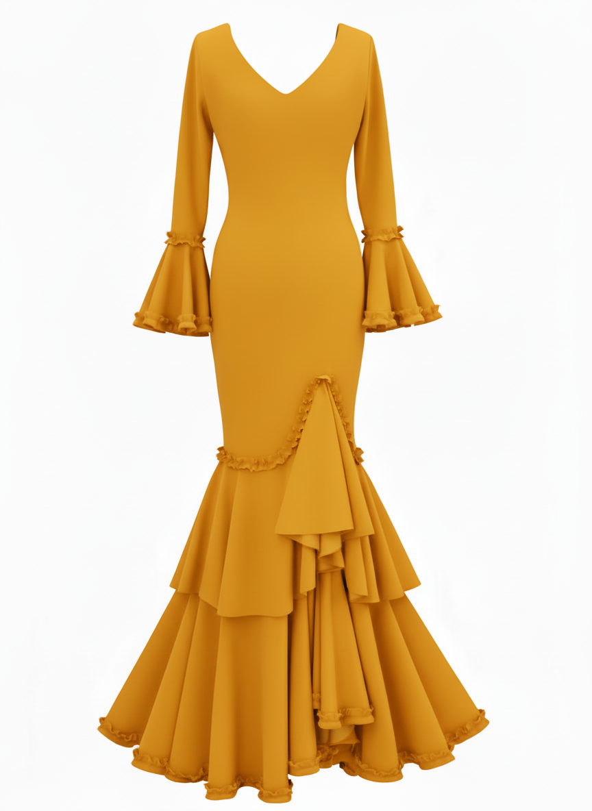 TRAJE FLAMENCA AMARILLO EMMA WU DESIGN X FLAMENCA EM229
