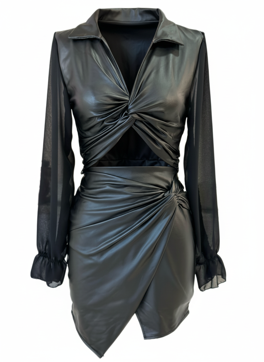 SHORT BLACK DRESS 22225