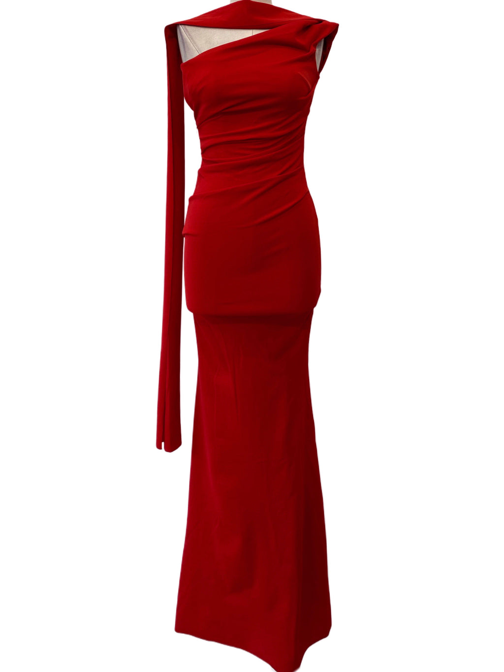 LONG RED DRESS 25097