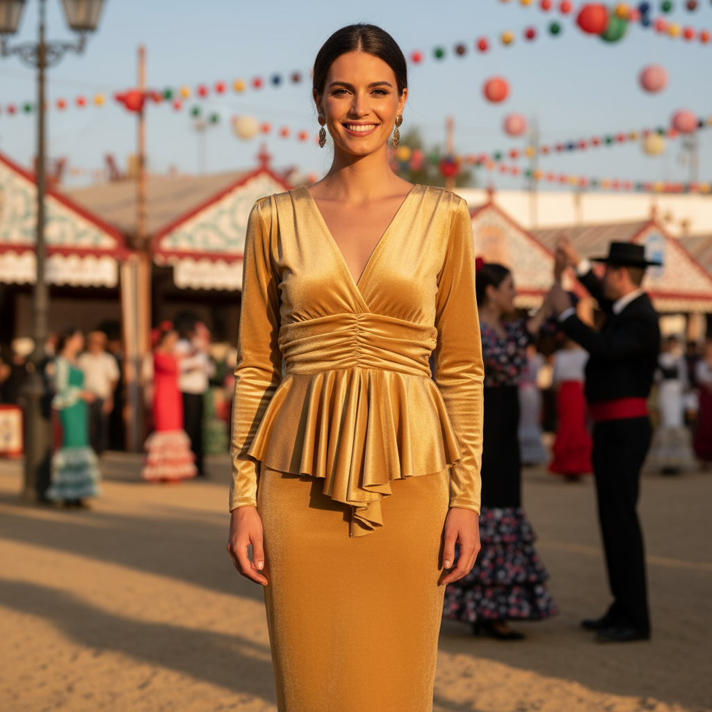 MUSTARD SHORT DRESS 7670