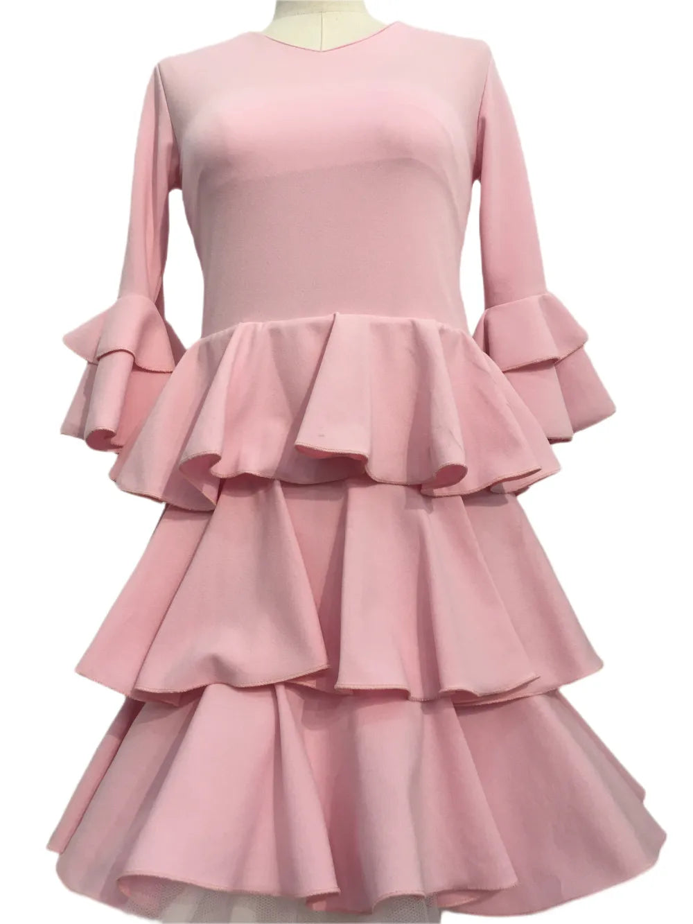 TRAJE FLAMENCA DE NIÑA  ROSA 221120-1