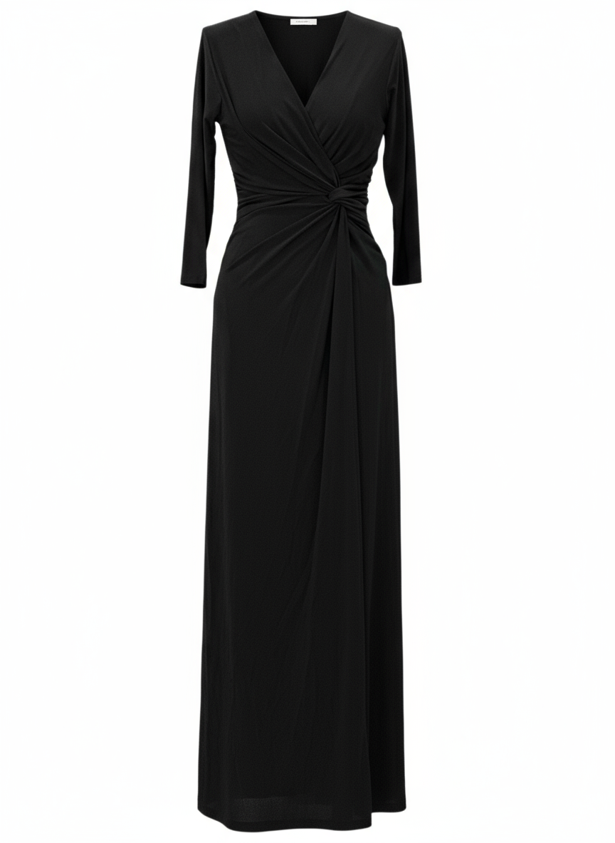 LONG BLACK DRESS 4747
