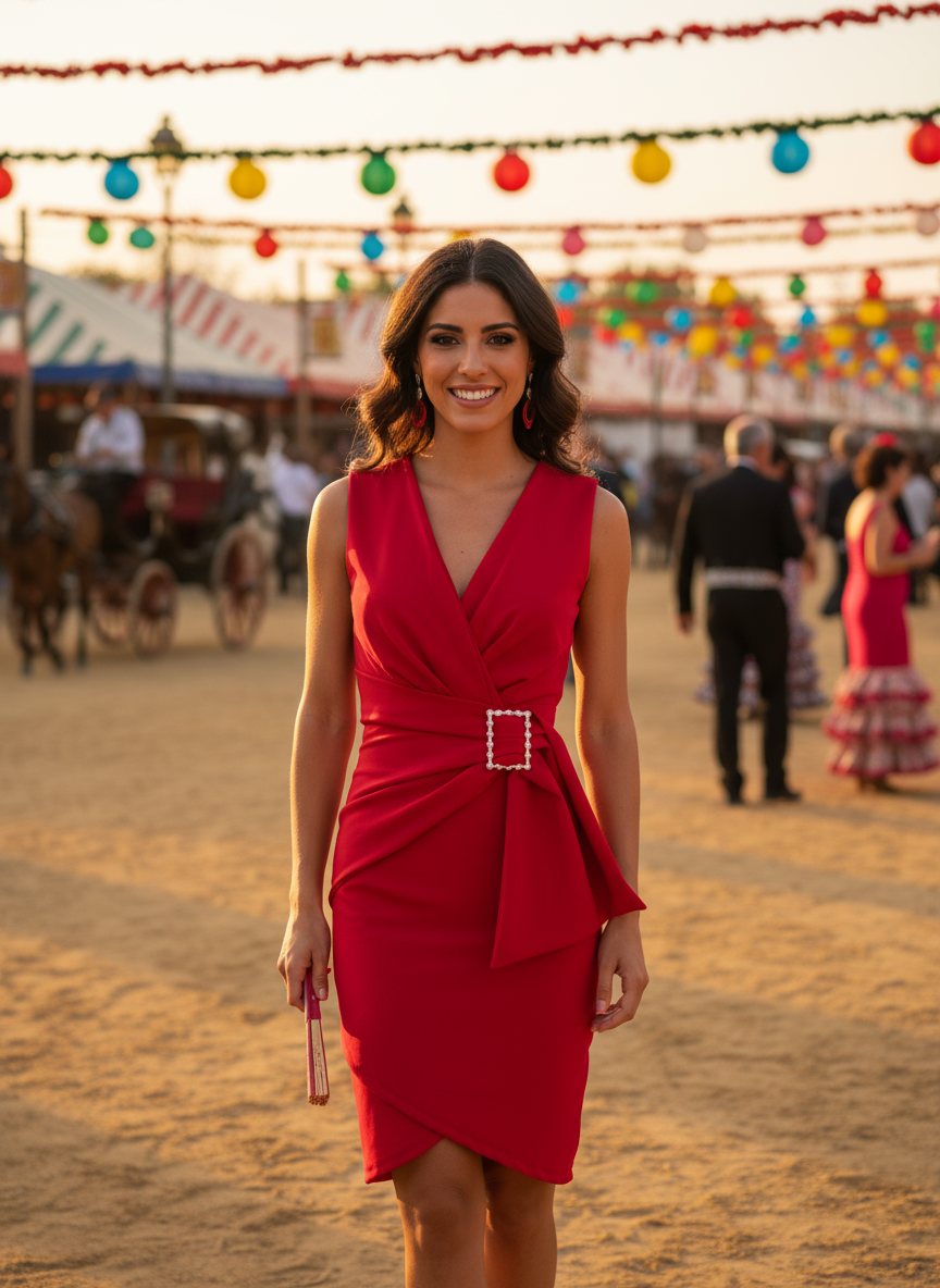 SHORT RED DRESS 22891