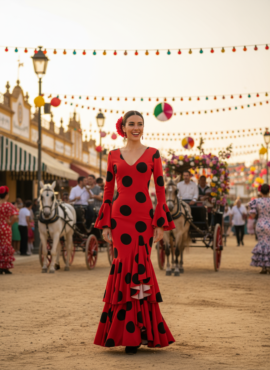 TRAJE FLAMENCA ROJO EMMA WU DESIGN X FLAMENCA G0491