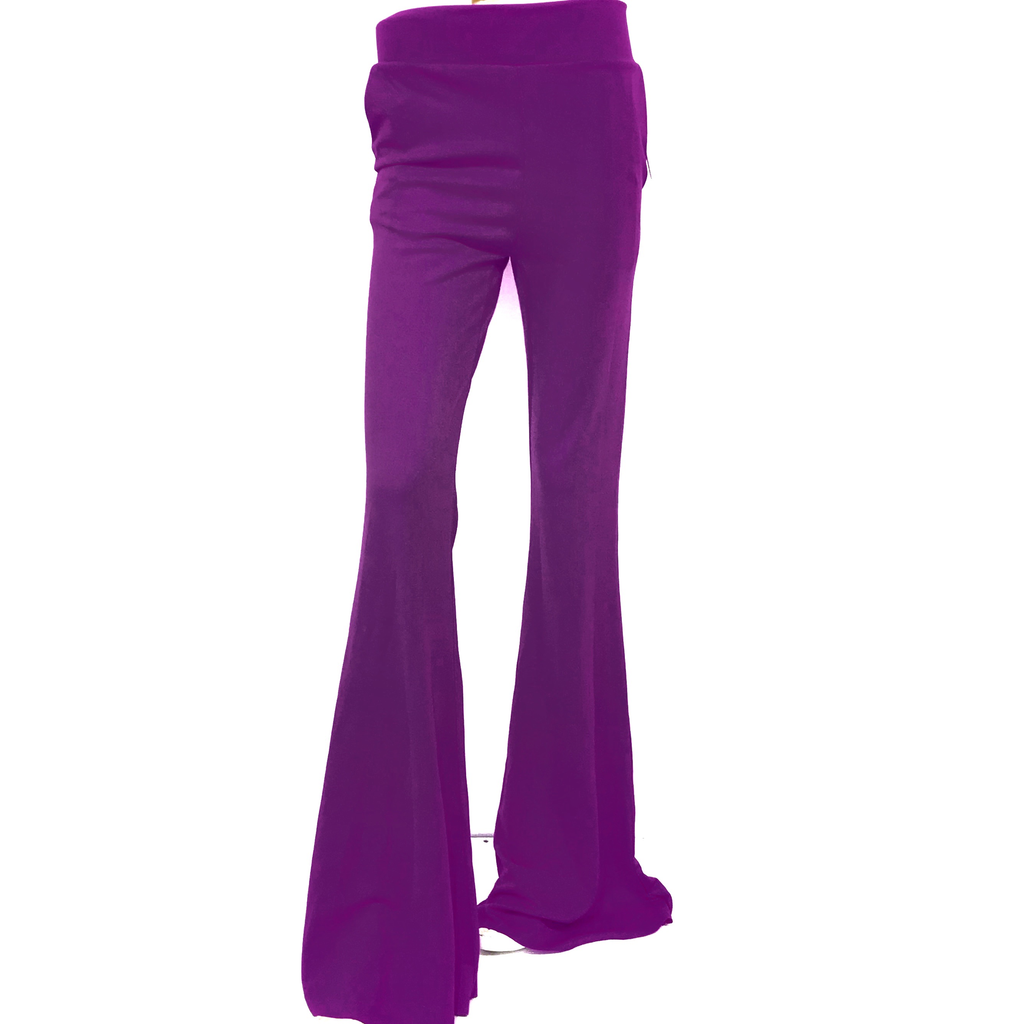 PANTALÓN CAMPANA BERENJENA 9182