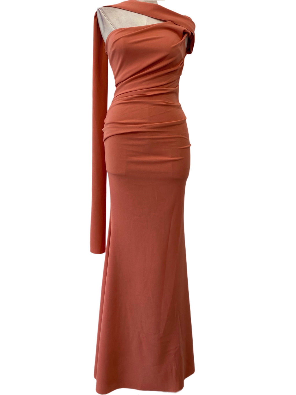 SALMON PINK LONG DRESS 25097