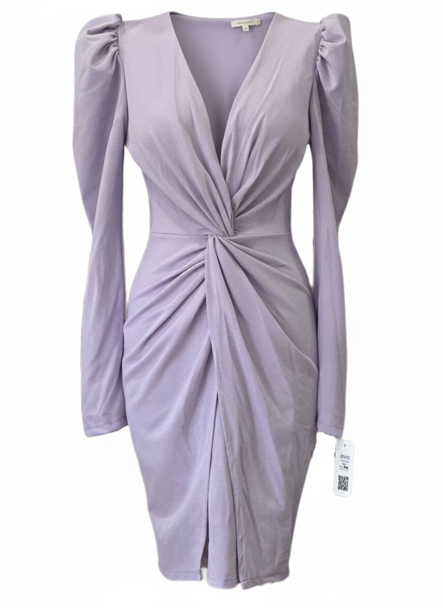 VESTIDO CORTO LILA MALVA 23117