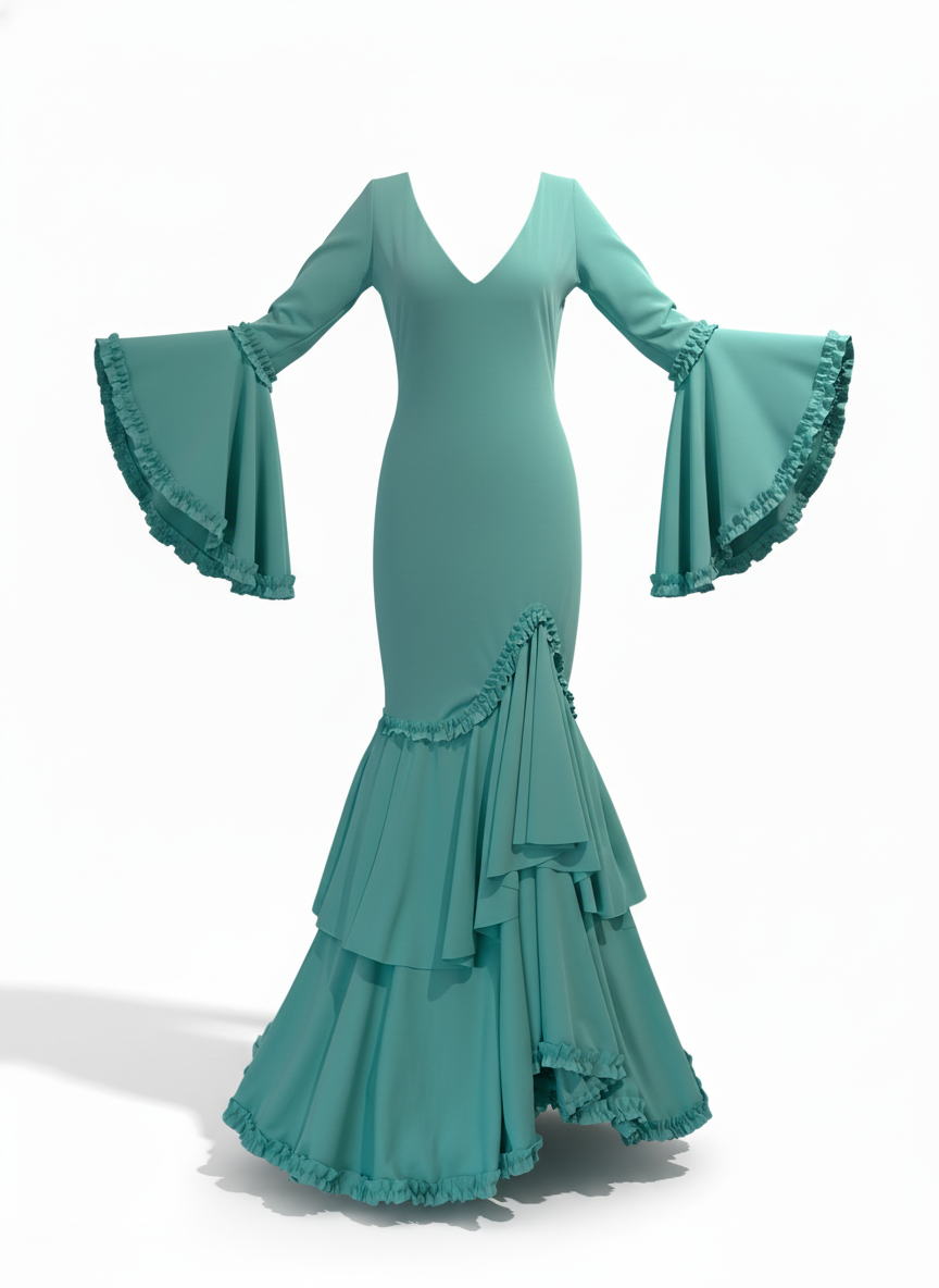 Traje flamenco EMMA WU DESIGN de licra