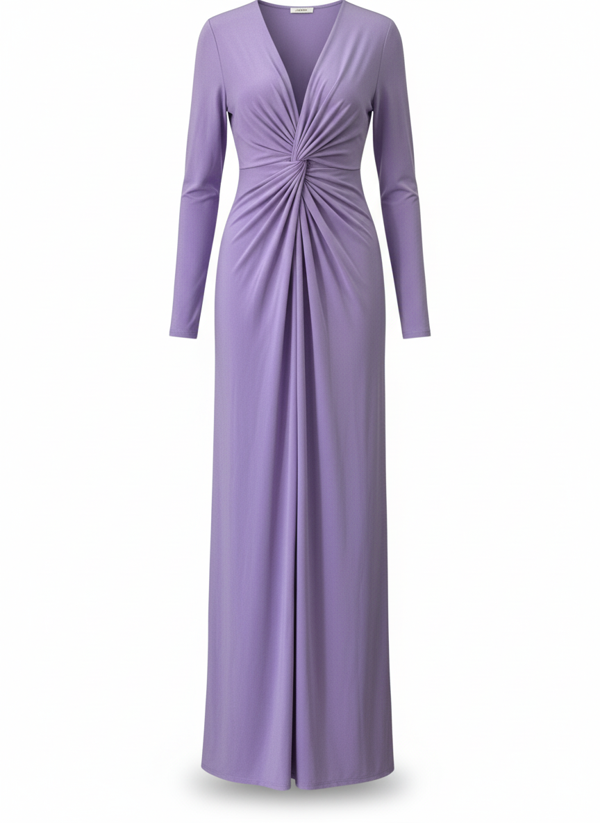 LONG DRESS LILAC MAUVE 5047A