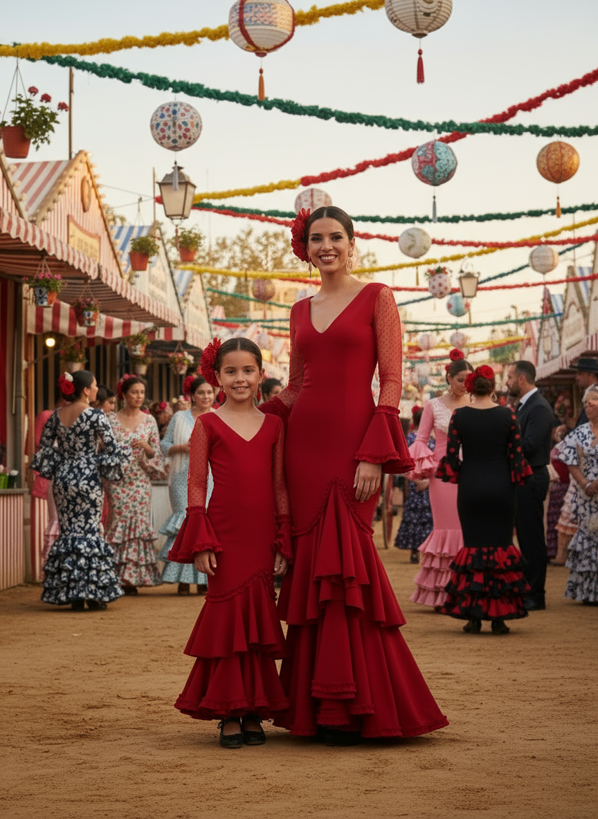 TRAJE FLAMENCA ROJO EMMA WU DESIGN X FLAMENCA EM223