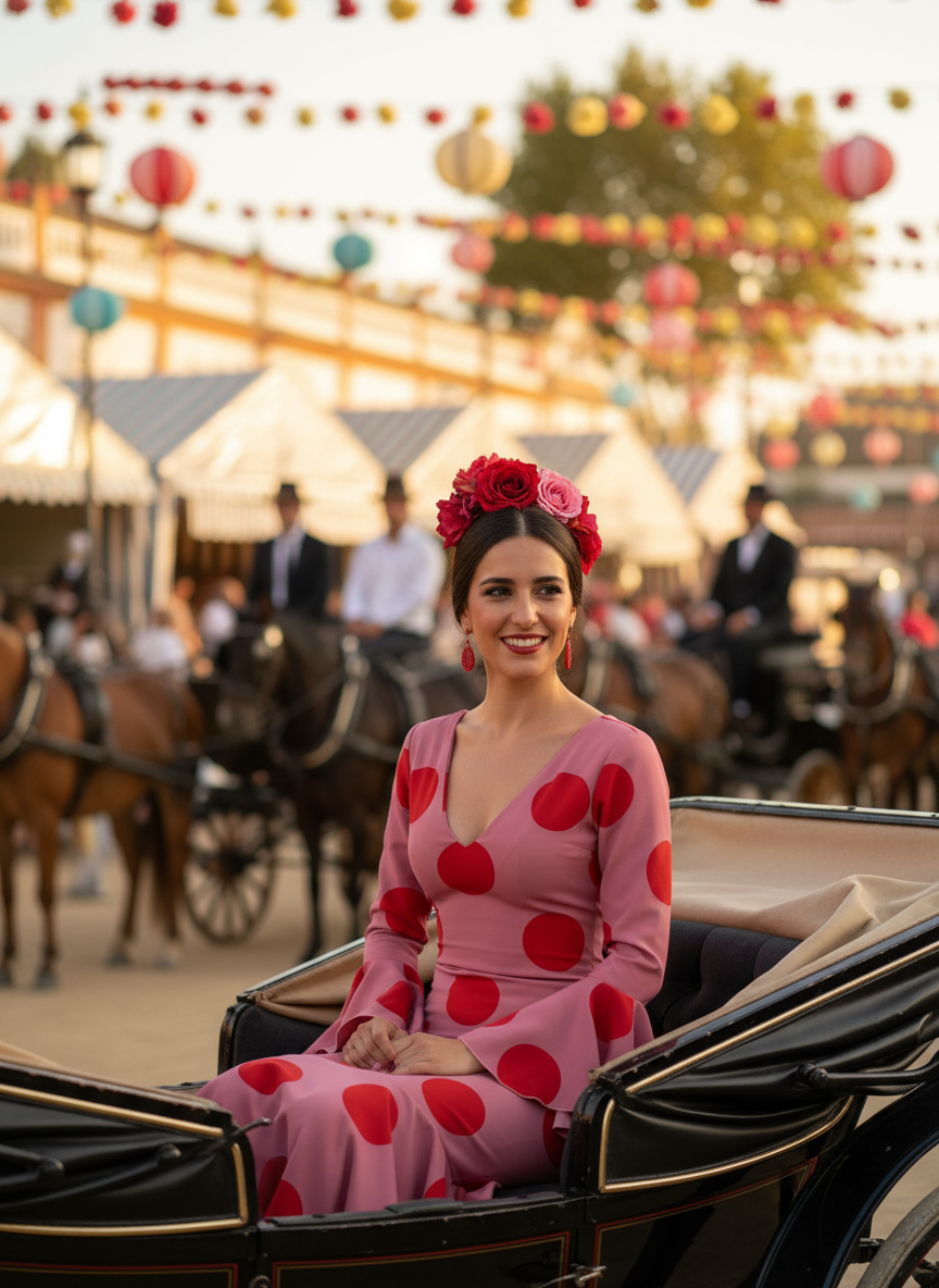 TRAJE FLAMENCA ROSA MALVA EMMA WU DESIGN X FLAMENCA G0491