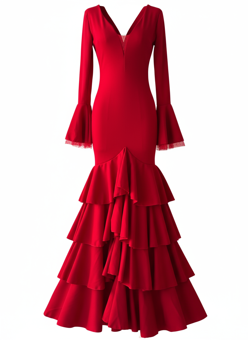 Traje flamenco EMMA WU DESIGN de licra