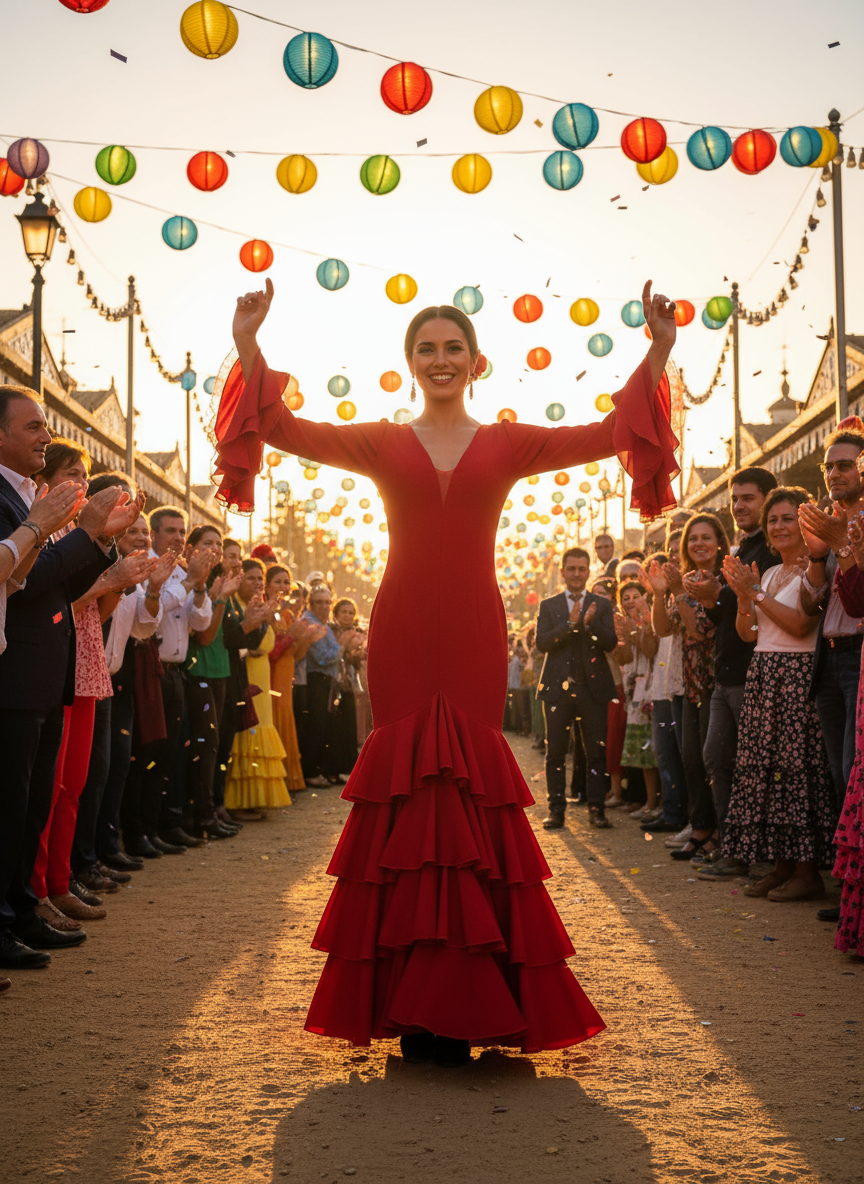TRAJE FLAMENCA ROJO EMMA WU DESIGN X FLAMENCA EM241