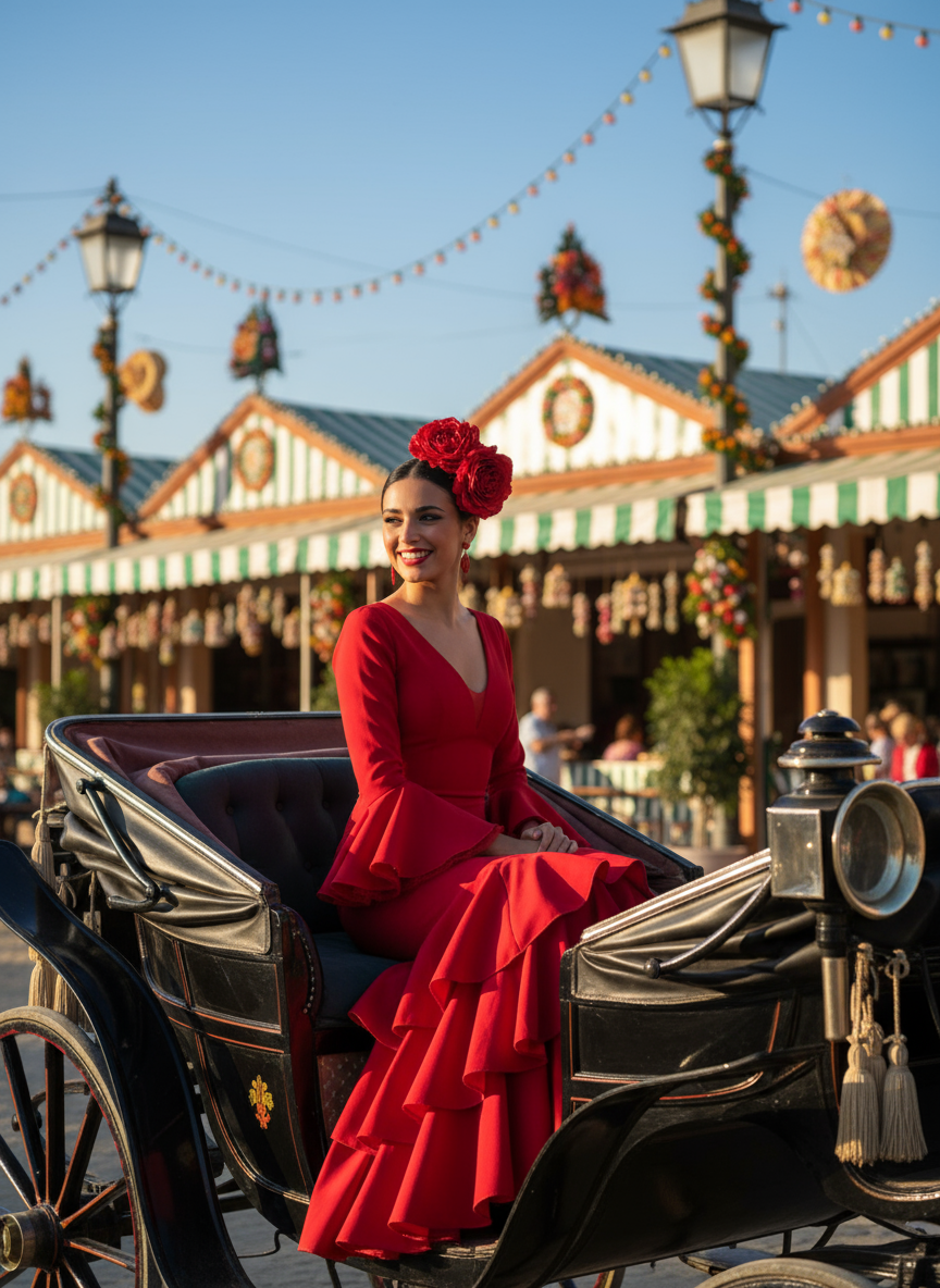TRAJE FLAMENCA ROJO EMMA WU DESIGN X FLAMENCA EM241