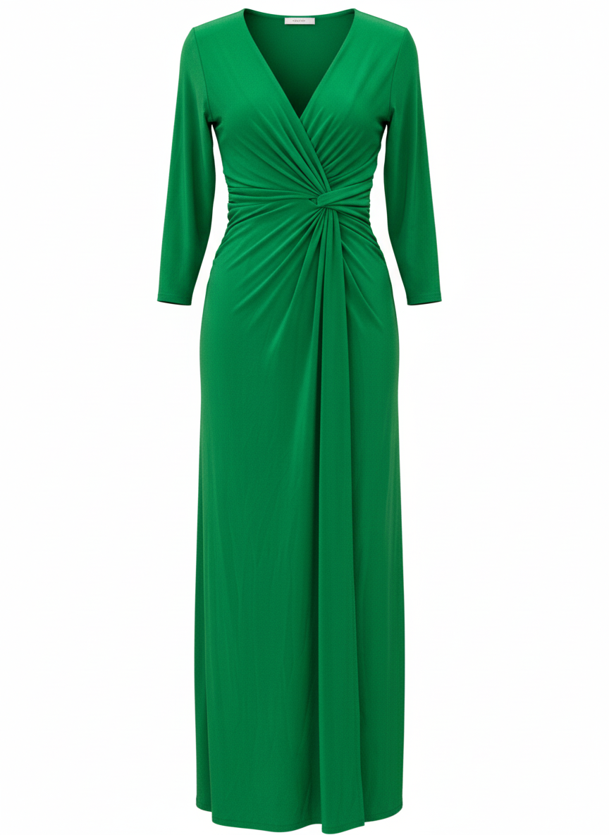 LONG GREEN ANDALUSIA DRESS 4747