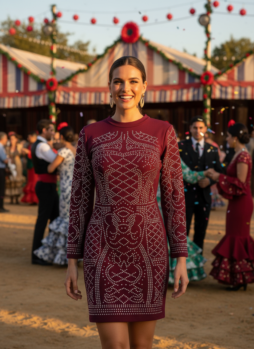 VESTIDO CORTO BERENJENA 5038