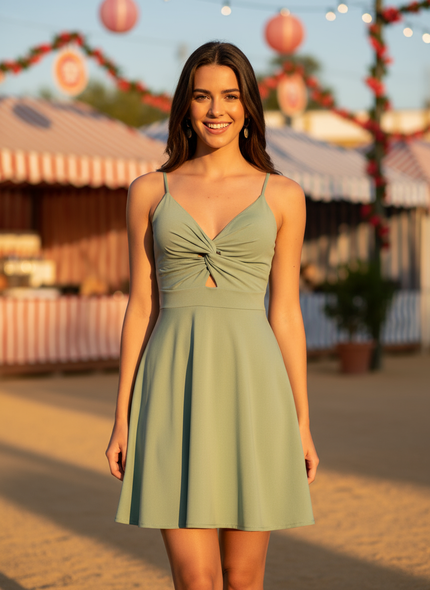 MINT GREEN SHORT DRESS 3139