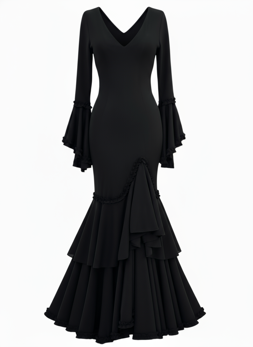 Traje flamenco EMMA WU DESIGN de licra