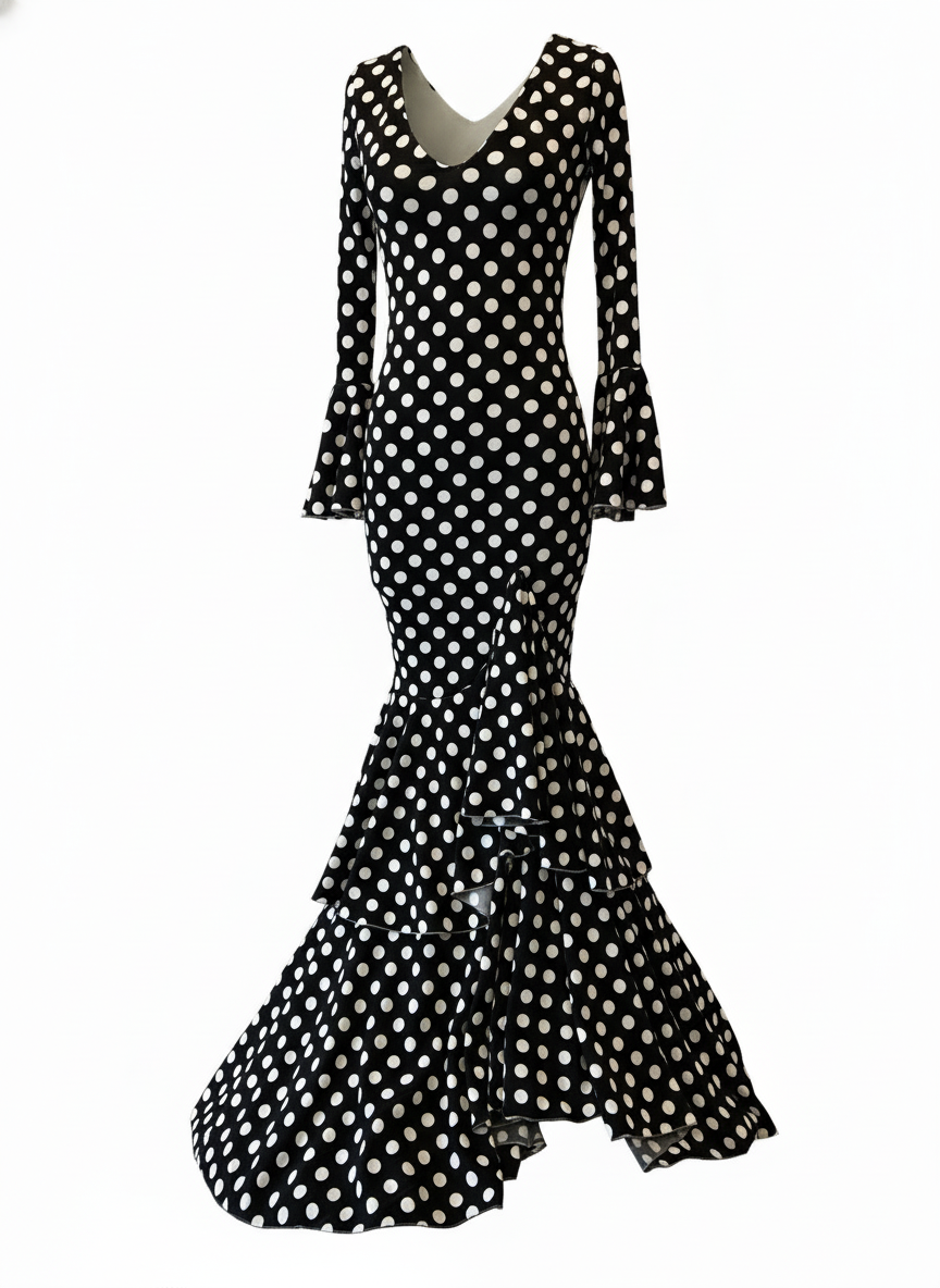 TRAJE FLAMENCA NEGRO EMMA WU DESIGN X FLAMENCA P0491