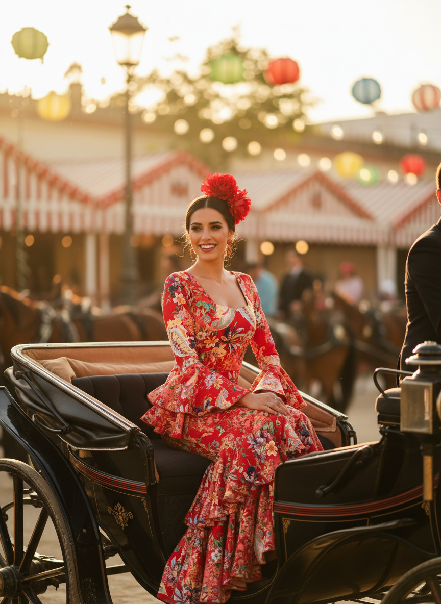 TRAJE FLAMENCA ROJO EMMA WU DESIGN X FLAMENCA E0212