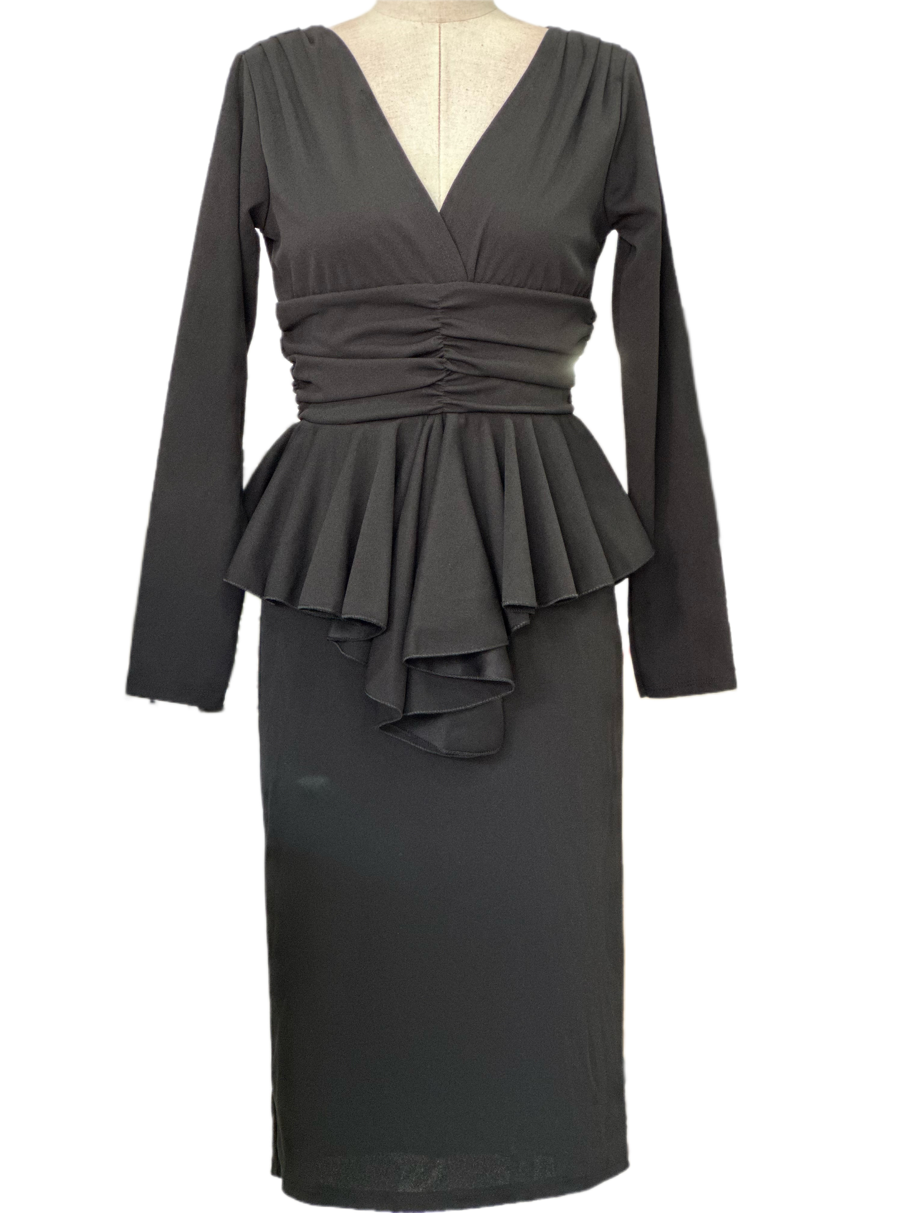 SHORT BLACK DRESS 4136