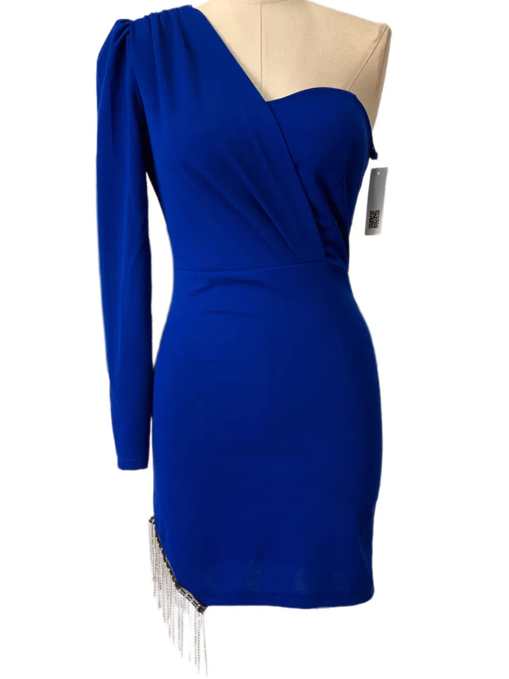 VESTIDO CORTO AZUL ELECTRICO 25172